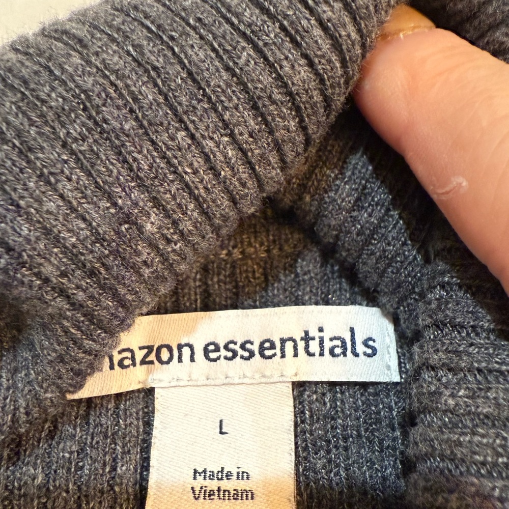 Amazon Essentials Lightweight Turtleneck Gray Siz… - image 5